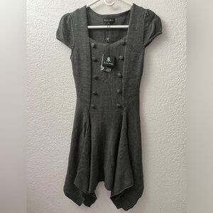 Gray knit dress S